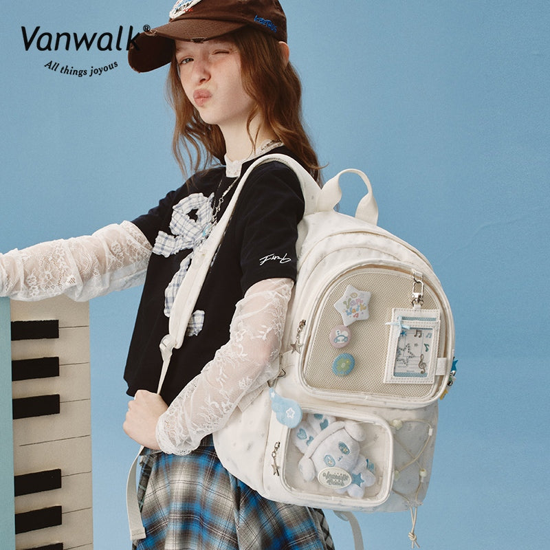 Vanwalk Happy Band-rygsæk med flere lommer V2908