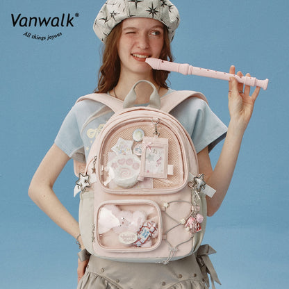 Vanwalk Happy Band-rygsæk med flere lommer V2908