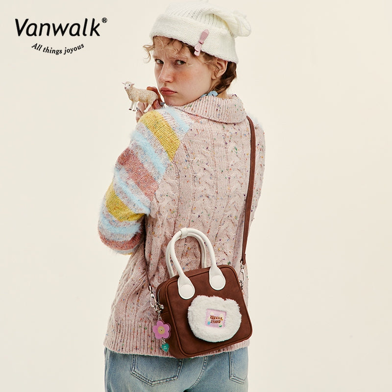 Vanwalk casual crossbodytaske med Small Garden-design V2752