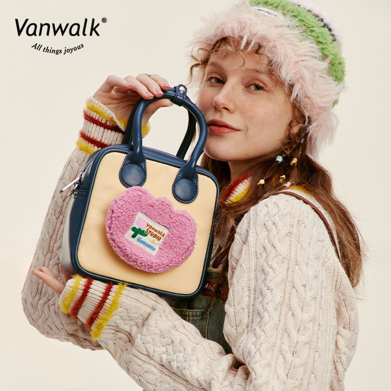 Vanwalk casual crossbodytaske med Small Garden-design V2752