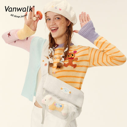 Vanwalk afslappet crossbodytaske med Farm-design V2851