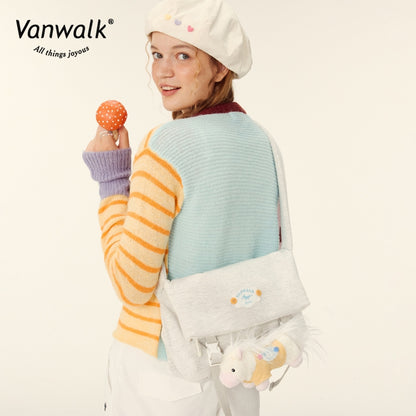 Vanwalk afslappet crossbodytaske med Farm-design V2851