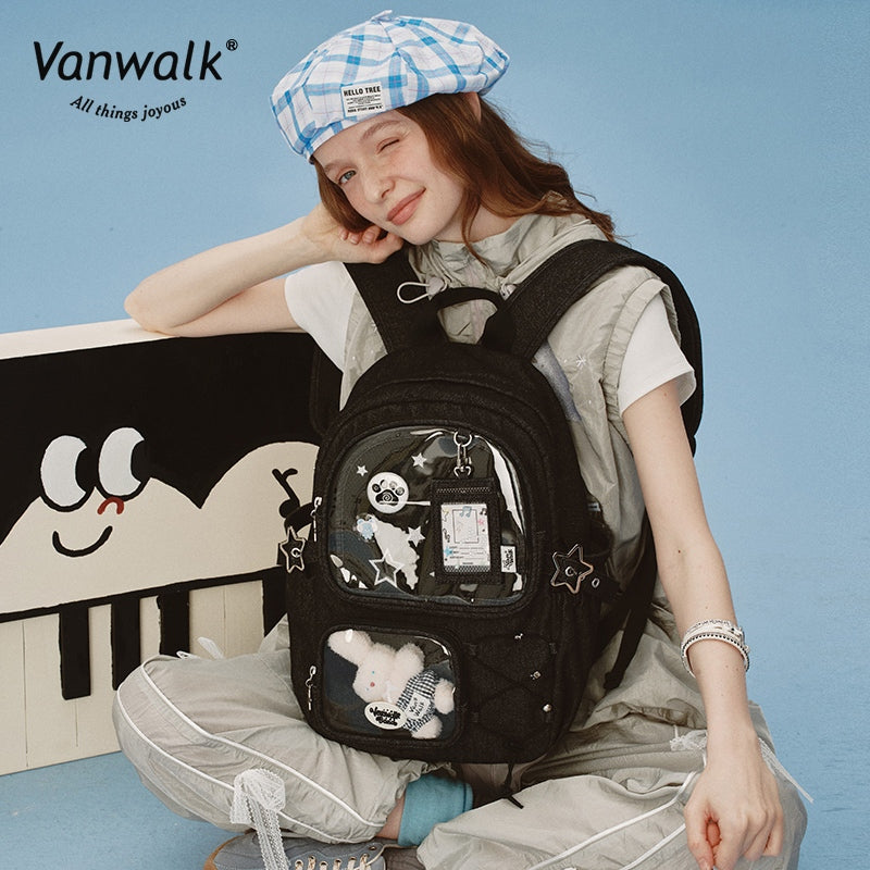 Vanwalk Happy Band-rygsæk med flere lommer V2908