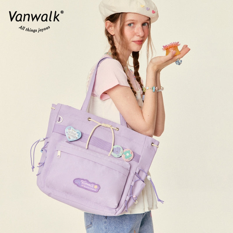 Vanwalk rummelig skuldertaske fra Bubble Island-serien V2823