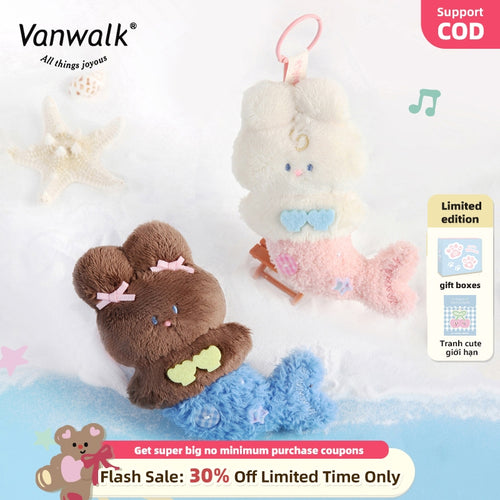 Vanwalk Bubble Island Niche Rabbit Mermaid-plushvedhæng til taske K522