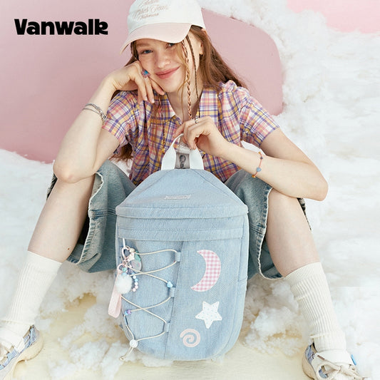 VANWALK let rygsæk med Moonlight Park-design v2943