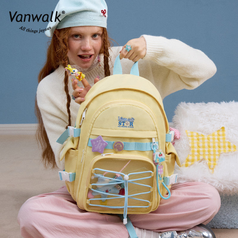 Vanwalk rygsæk med flere lommer og Lucky Star-design V2888
