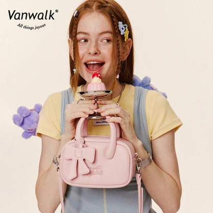 Vanwalk vandafvisende skuldertaske med FUN MARKET-design V2791