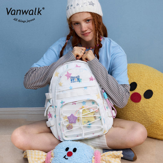 Vanwalk rygsæk med flere lommer og Lucky Star-design V2888