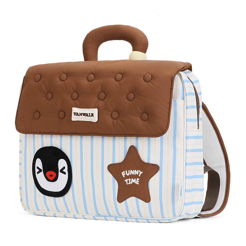 VANWALK Sød Pingu-samarbejdsserie Laptop-/håndtaske v2940