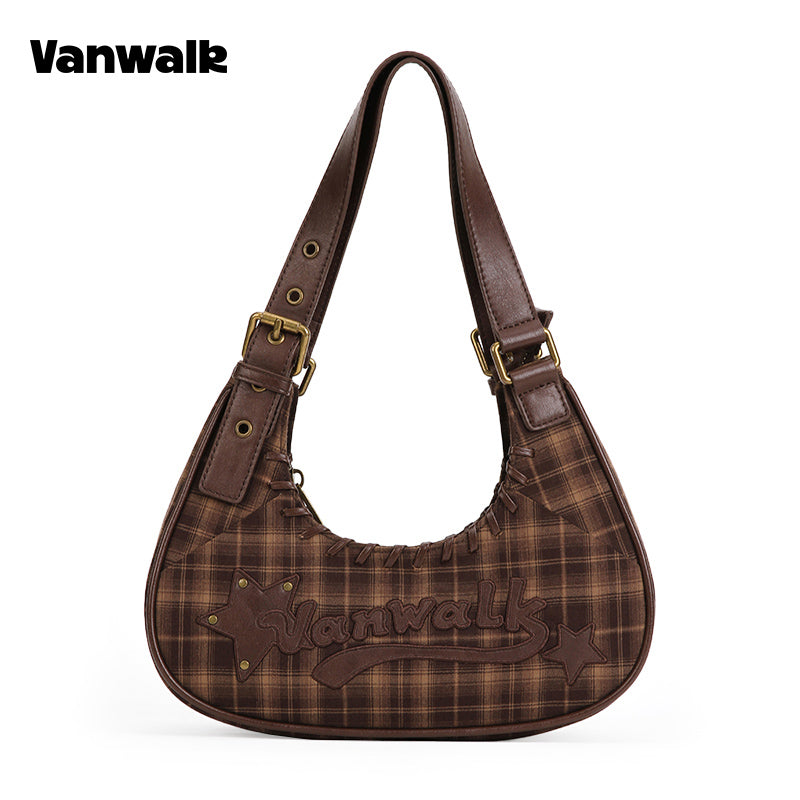 VANWALK Pinecone Tribe-serien-original skuldertaske og håndtaske V2985