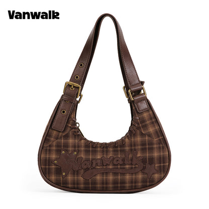VANWALK Pinecone Tribe-serien-original skuldertaske og håndtaske V2985