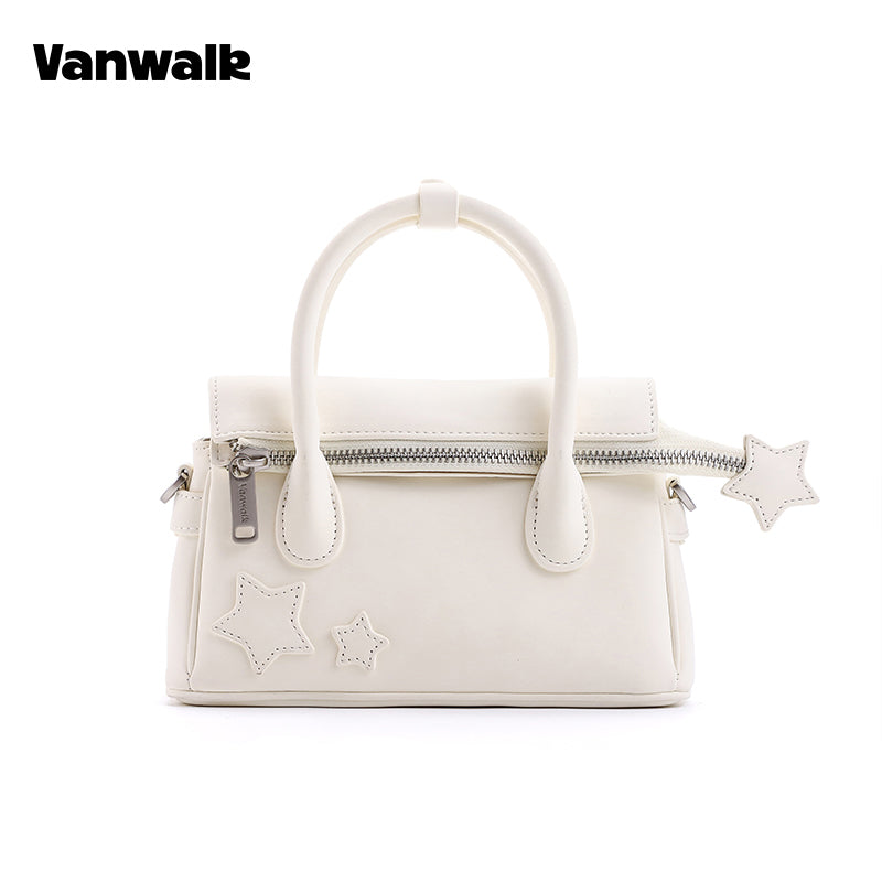 VANWALK Gulugulu-serien-original mini-skuldertaske med stjerneudskæring og PU-håndtaske V3051