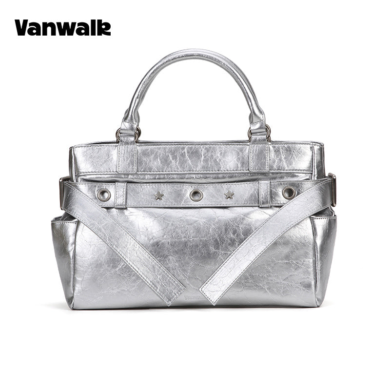 VANWALK Gulugulu-serien-PU-håndtaske V3056