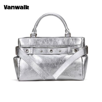 VANWALK Gulugulu-serien-PU-håndtaske V3056